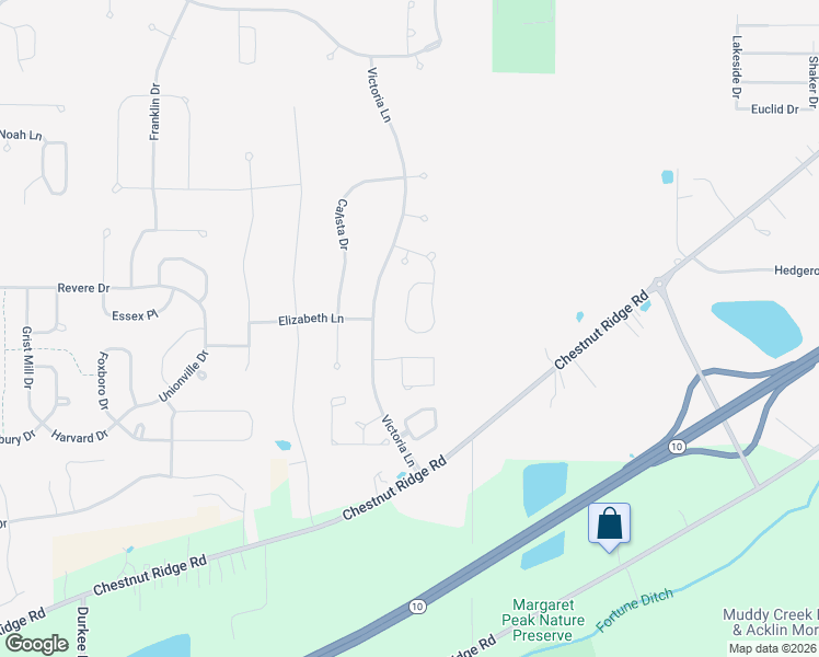 map of restaurants, bars, coffee shops, grocery stores, and more near 9130 Stonegate Circle in North Ridgeville