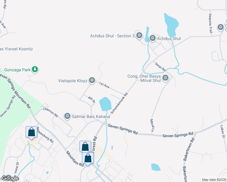 map of restaurants, bars, coffee shops, grocery stores, and more near 10 2nd Street in Woodbury