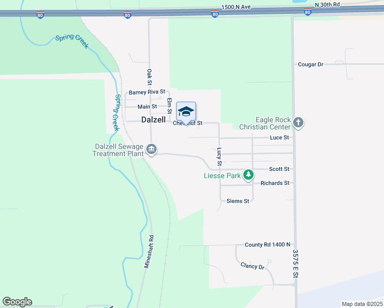 map of restaurants, bars, coffee shops, grocery stores, and more near in Dalzell