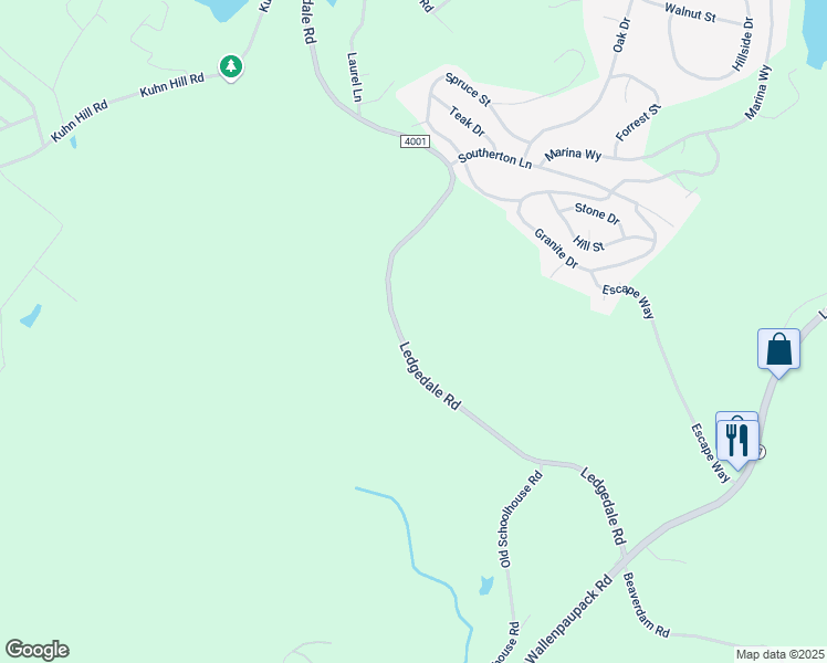 map of restaurants, bars, coffee shops, grocery stores, and more near 167 Ledgedale Road in Greentown