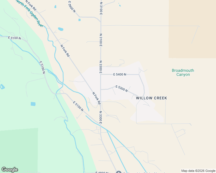 map of restaurants, bars, coffee shops, grocery stores, and more near 3138 East 5300 North in Eden
