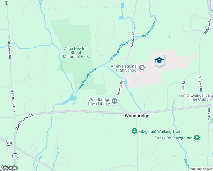 map of restaurants, bars, coffee shops, grocery stores, and more near 10 Old Mill Road in Woodbridge