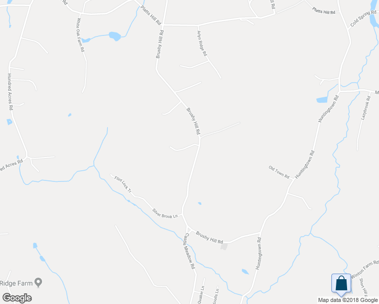 map of restaurants, bars, coffee shops, grocery stores, and more near 198 Brushy Hill Road in Newtown