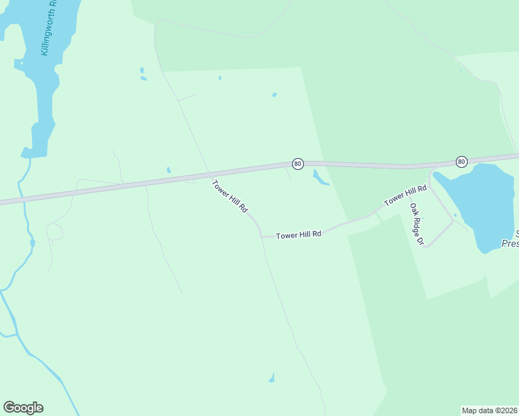 map of restaurants, bars, coffee shops, grocery stores, and more near 39 Tower Hill Road in Killingworth