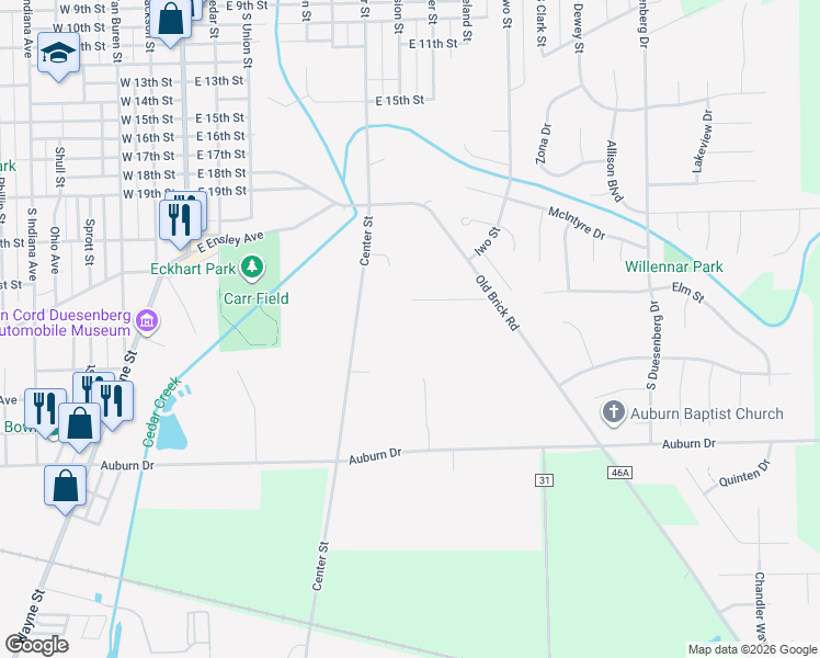 map of restaurants, bars, coffee shops, grocery stores, and more near 761 Griswold Court in Auburn