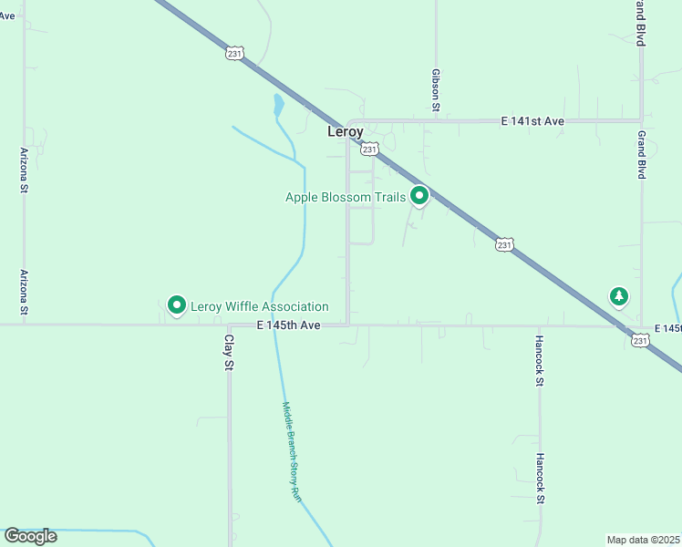 map of restaurants, bars, coffee shops, grocery stores, and more near 14356 Elkhart Street in Crown Point