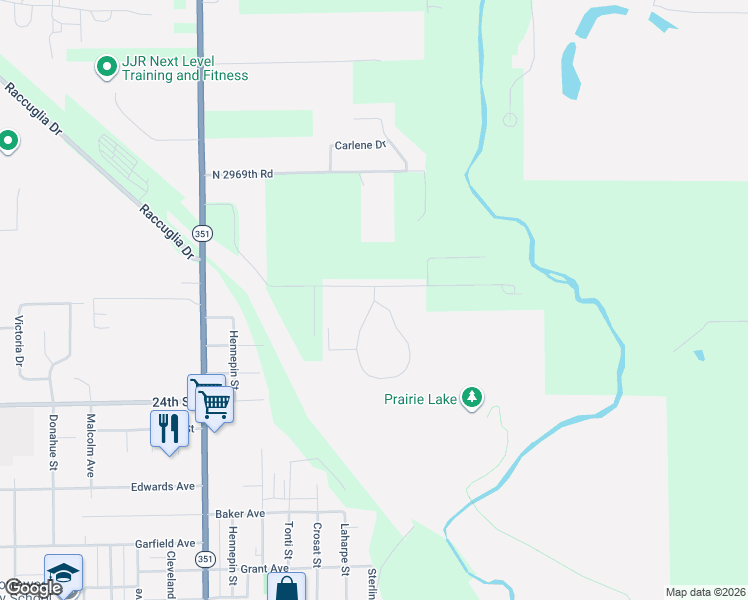 map of restaurants, bars, coffee shops, grocery stores, and more near 30 Vermilionvue Trce in LaSalle