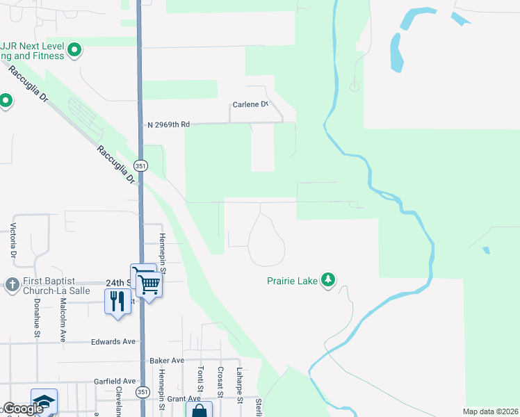 map of restaurants, bars, coffee shops, grocery stores, and more near 30 Vermilionvue Trce in LaSalle