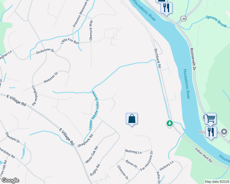 map of restaurants, bars, coffee shops, grocery stores, and more near 40 Golden Hill Lane in Shelton