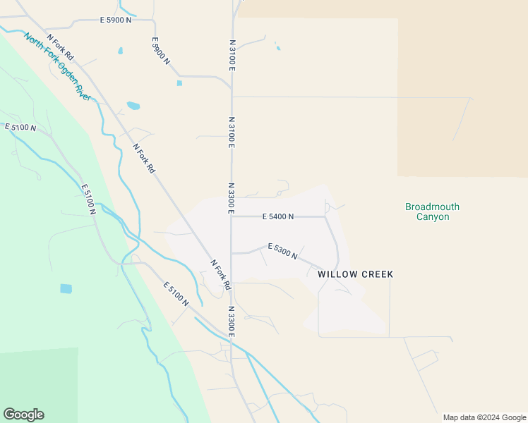 map of restaurants, bars, coffee shops, grocery stores, and more near 3178 East 5400 North in Eden