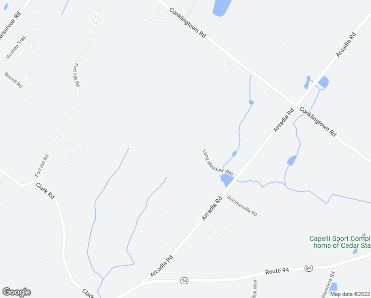 map of restaurants, bars, coffee shops, grocery stores, and more near 3 Long Meadow Way in Goshen