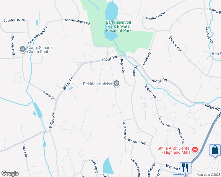 map of restaurants, bars, coffee shops, grocery stores, and more near 85 Jefferson Street in Woodbury