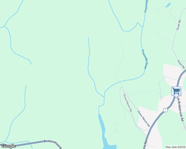 map of restaurants, bars, coffee shops, grocery stores, and more near 56 Stone Ranch Road in East Lyme