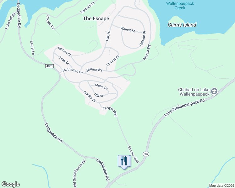 map of restaurants, bars, coffee shops, grocery stores, and more near 144 Granite Dr in Greentown