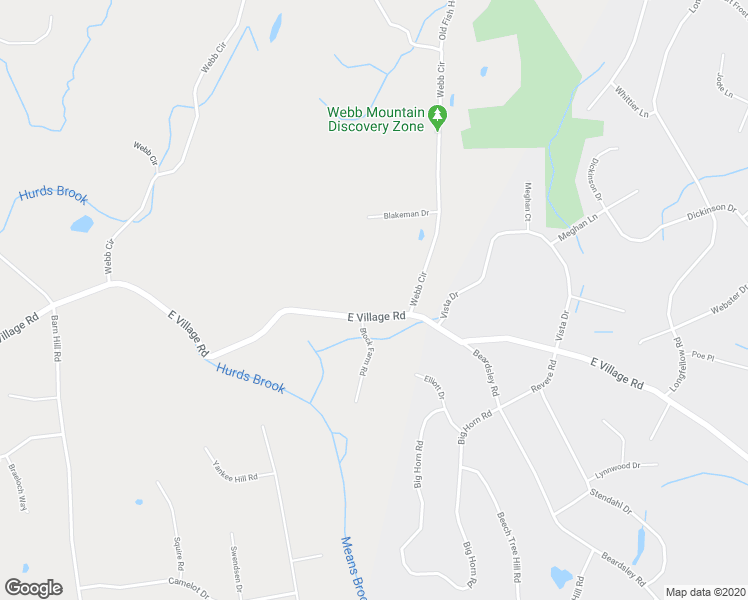 map of restaurants, bars, coffee shops, grocery stores, and more near 22 East Village Road in Monroe