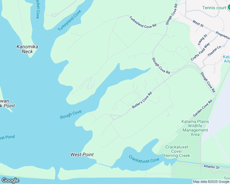 map of restaurants, bars, coffee shops, grocery stores, and more near 17 Forever Wild Way in Edgartown