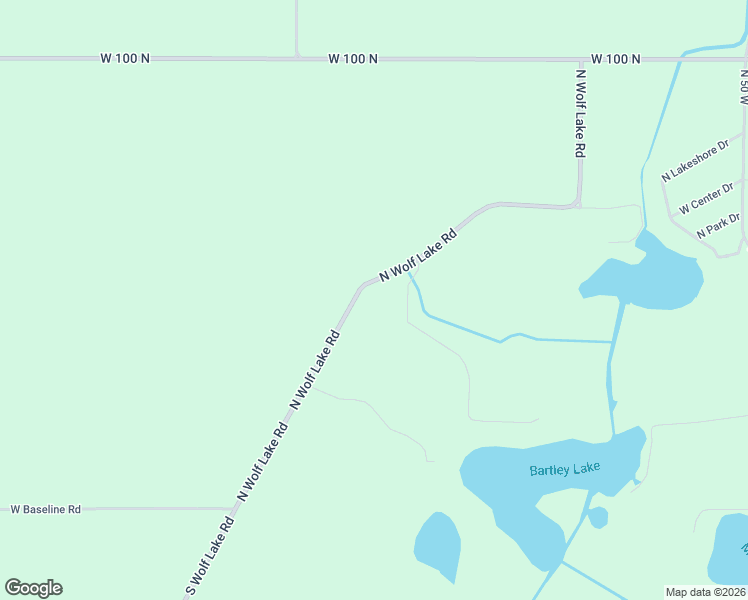 map of restaurants, bars, coffee shops, grocery stores, and more near 494 North Wolf Lake Road in Albion
