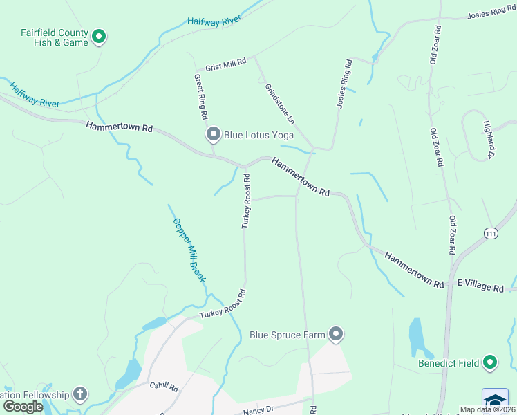 map of restaurants, bars, coffee shops, grocery stores, and more near 24 Greisers Road in Monroe
