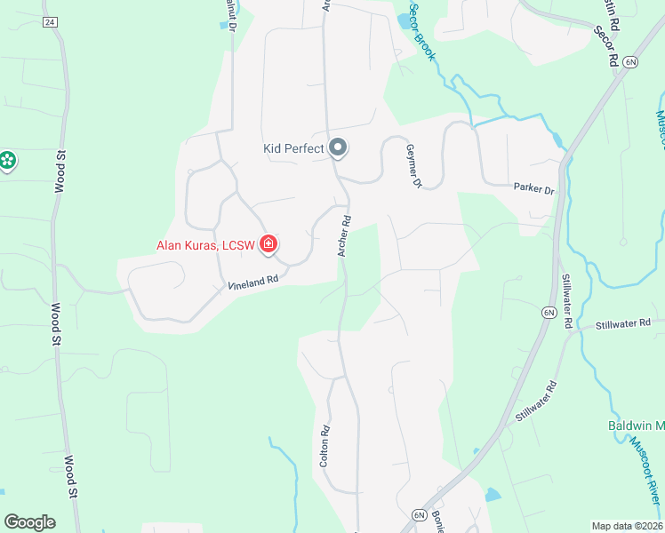 map of restaurants, bars, coffee shops, grocery stores, and more near 177 Archer Road in Mahopac