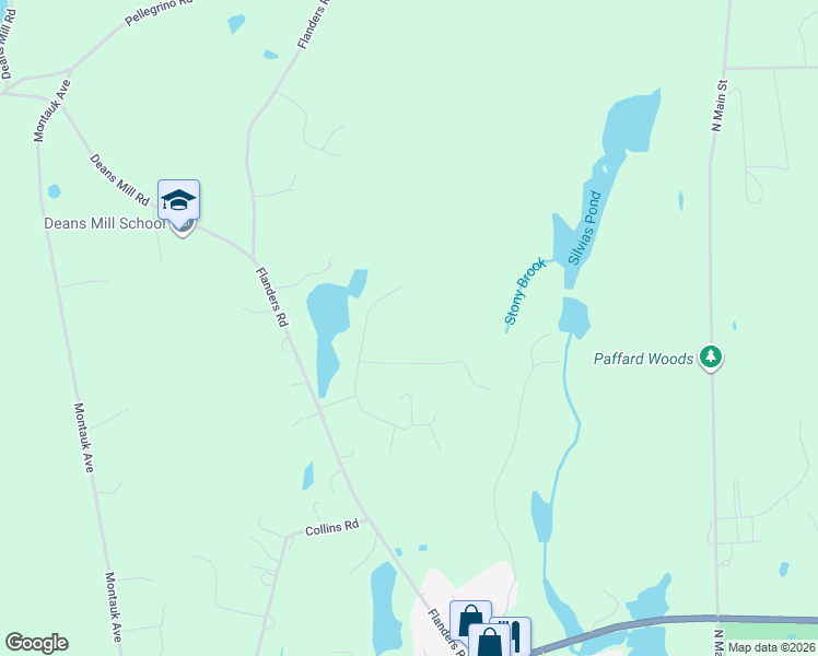 map of restaurants, bars, coffee shops, grocery stores, and more near 42 Shawondassee Drive in Stonington