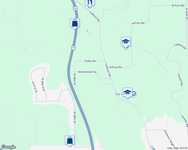 map of restaurants, bars, coffee shops, grocery stores, and more near 4545 Manchester Drive in Omaha