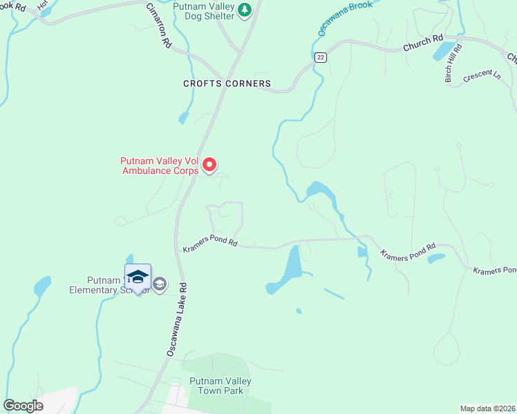 map of restaurants, bars, coffee shops, grocery stores, and more near 120 Kramers Pond Road in Putnam Valley