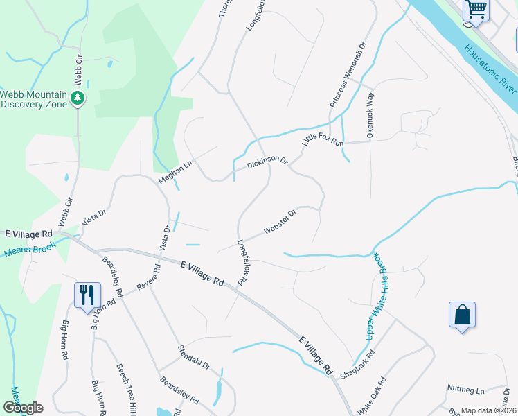 map of restaurants, bars, coffee shops, grocery stores, and more near 41 Longfellow Road in Shelton