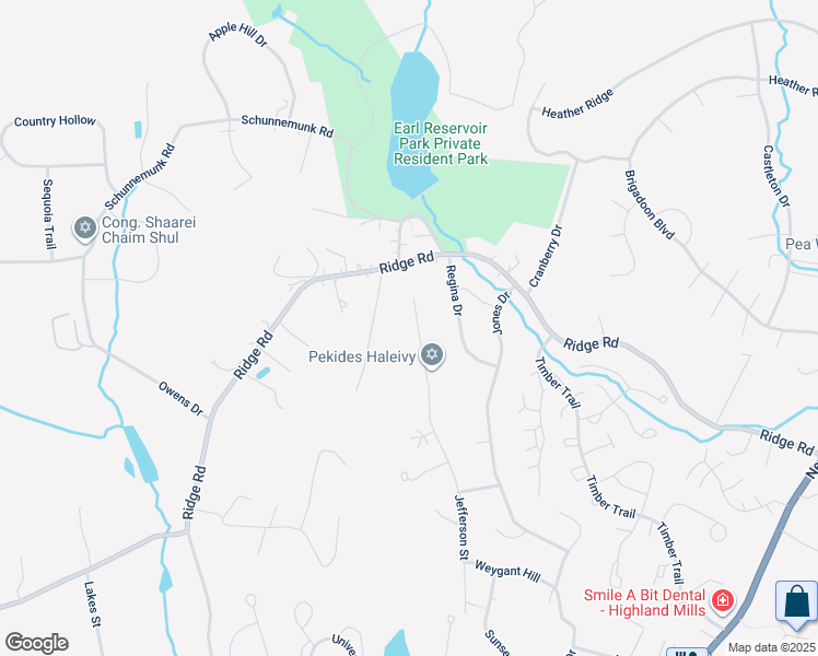 map of restaurants, bars, coffee shops, grocery stores, and more near 103 Jefferson Street in Woodbury