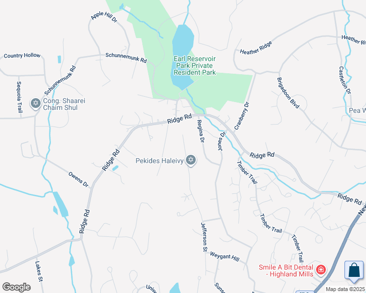 map of restaurants, bars, coffee shops, grocery stores, and more near 103 Jefferson Street in Woodbury