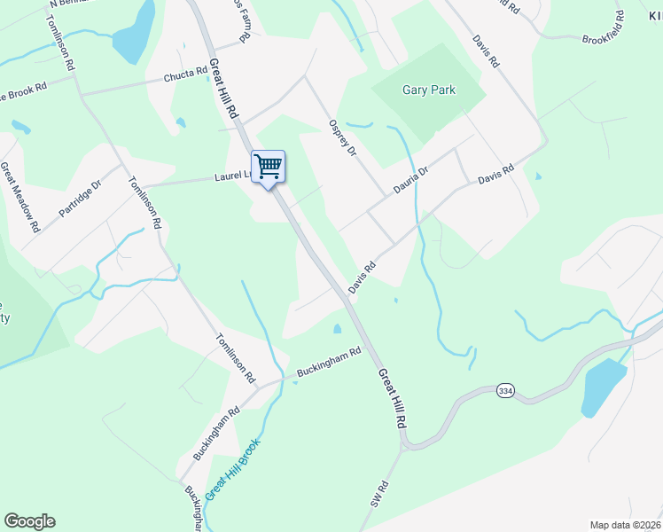 map of restaurants, bars, coffee shops, grocery stores, and more near 56 Great Hill Road in Seymour