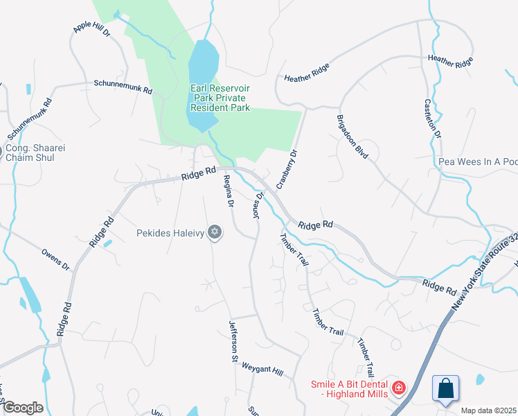 map of restaurants, bars, coffee shops, grocery stores, and more near 52 Jones Drive in Woodbury