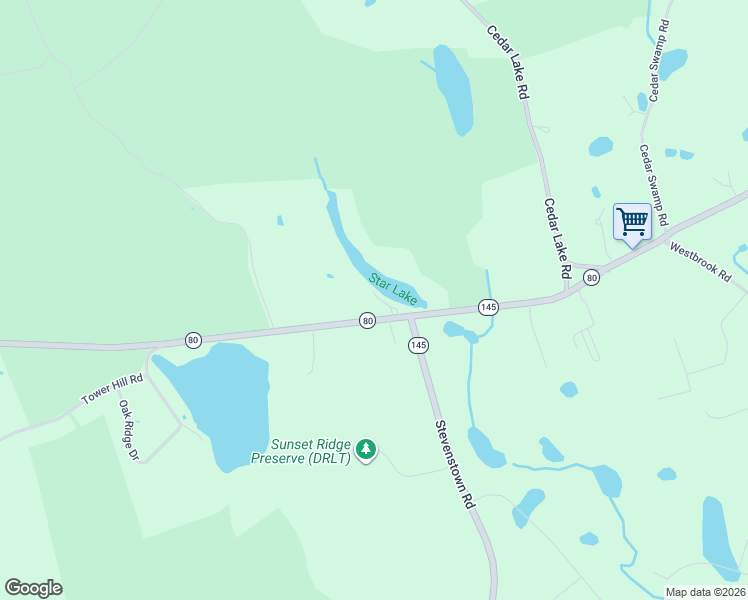 map of restaurants, bars, coffee shops, grocery stores, and more near 537 Winthrop Road in Deep River