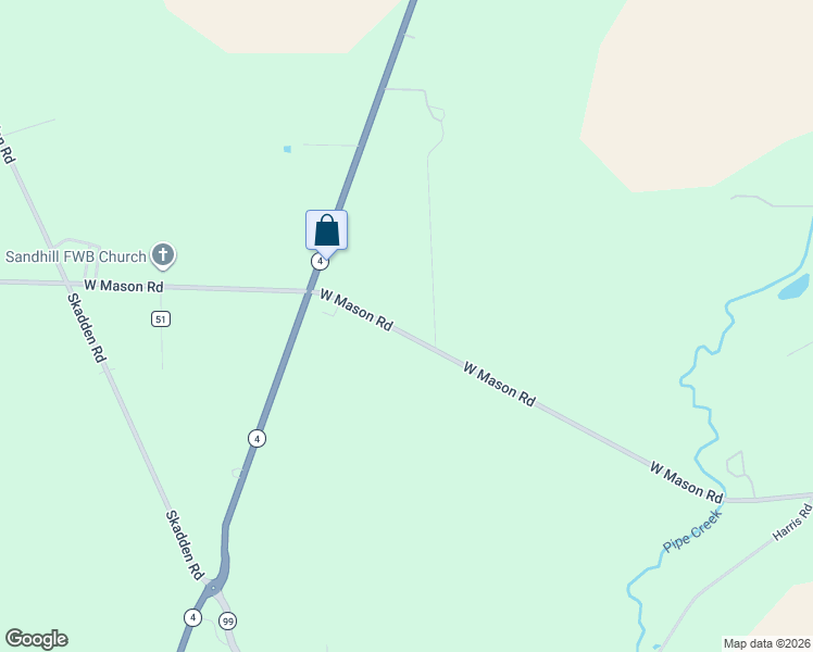 map of restaurants, bars, coffee shops, grocery stores, and more near 7201 West Mason Road in Sandusky