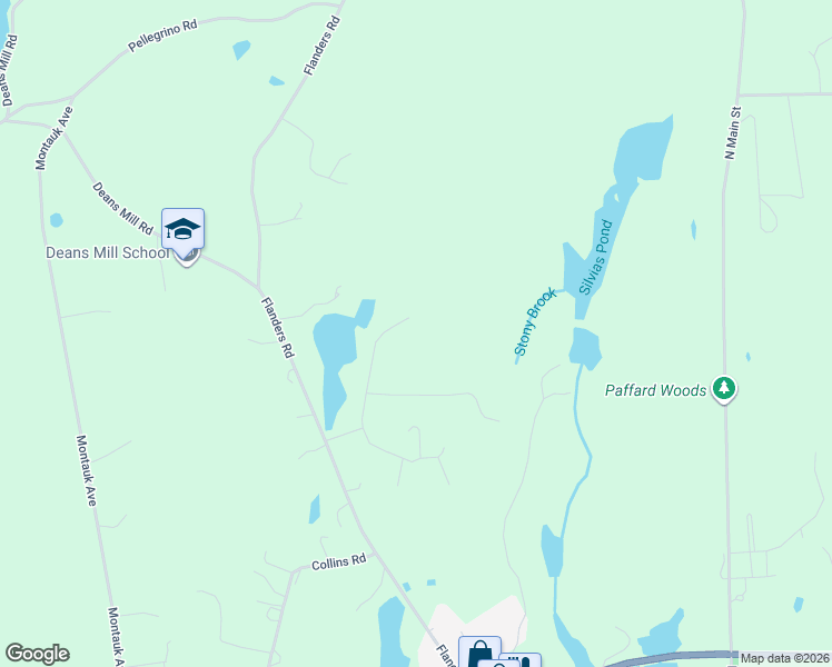 map of restaurants, bars, coffee shops, grocery stores, and more near 42 Shawondassee Drive in Stonington