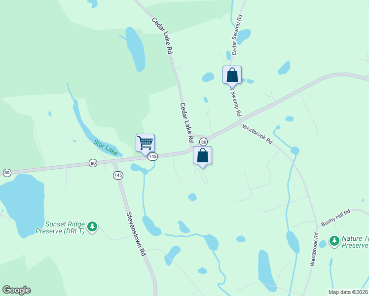 map of restaurants, bars, coffee shops, grocery stores, and more near 460 Winthrop Road in Deep River