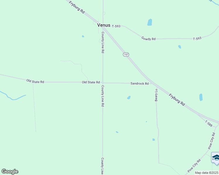 map of restaurants, bars, coffee shops, grocery stores, and more near 1414 County Line Road in Venus