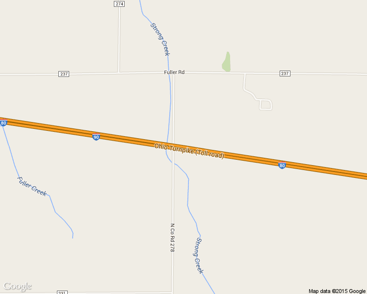 map of restaurants, bars, coffee shops, grocery stores, and more near Ohio Turnpike in Clyde