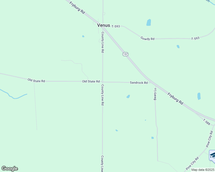 map of restaurants, bars, coffee shops, grocery stores, and more near 1414 County Line Road in Venus
