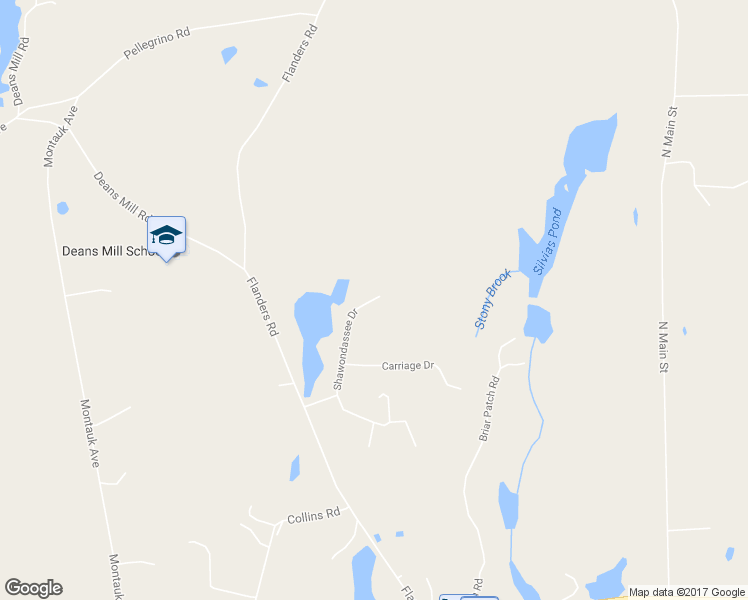 map of restaurants, bars, coffee shops, grocery stores, and more near 42 Shawondassee Drive in Stonington