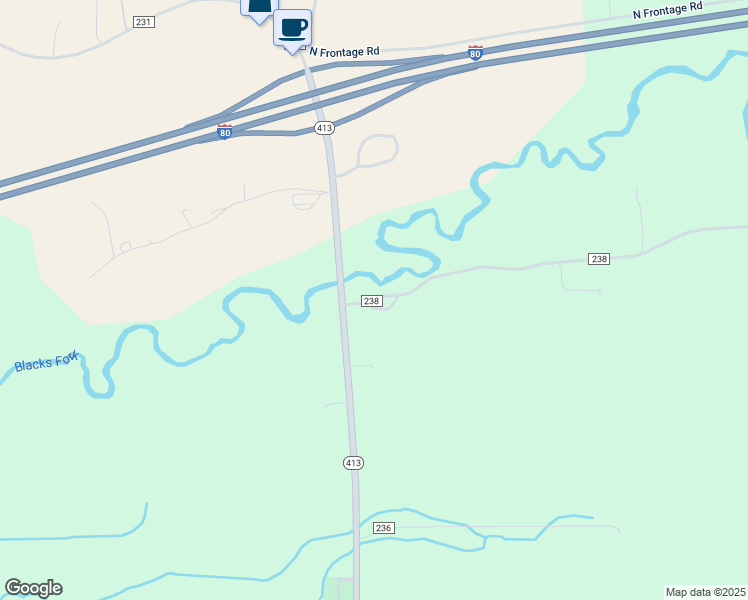 map of restaurants, bars, coffee shops, grocery stores, and more near 54-92 County Road 238 in Lyman