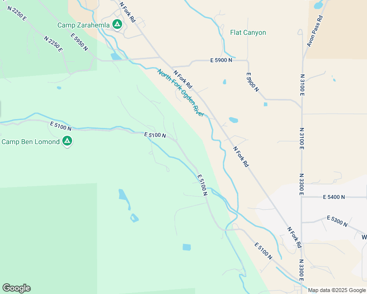 map of restaurants, bars, coffee shops, grocery stores, and more near 2634 East 5100 North in Liberty