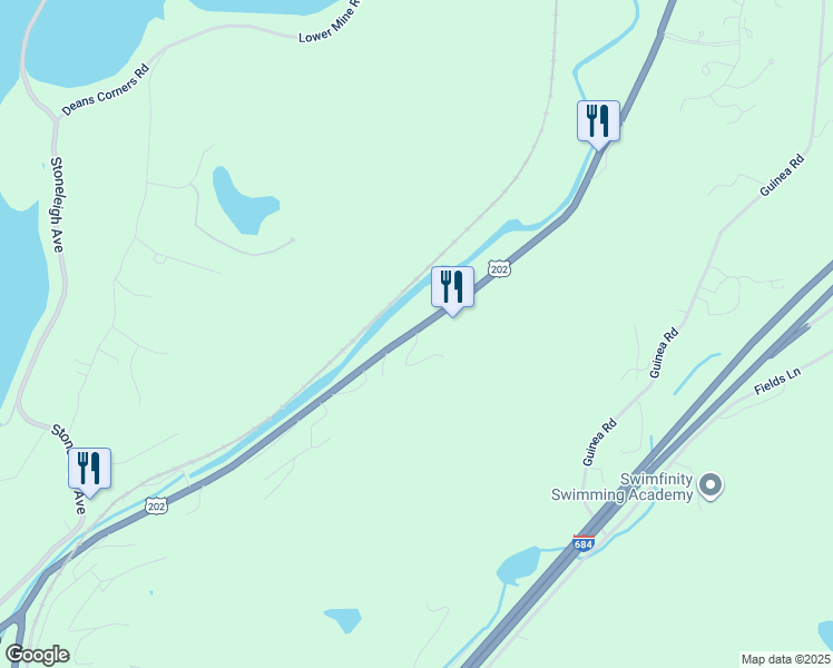 map of restaurants, bars, coffee shops, grocery stores, and more near 174 New York 22 in Brewster