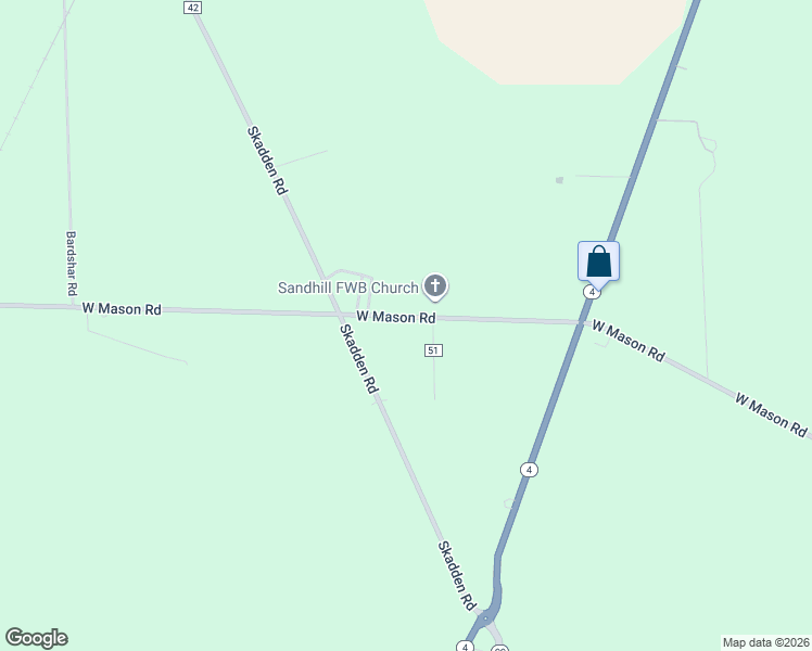 map of restaurants, bars, coffee shops, grocery stores, and more near 7716 West Mason Road in Sandusky
