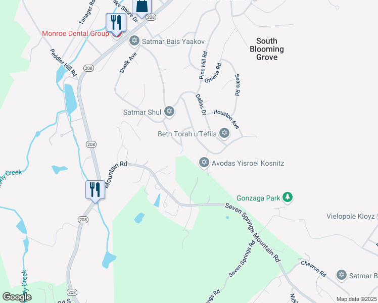 map of restaurants, bars, coffee shops, grocery stores, and more near 3 Galveston Drive in Monroe