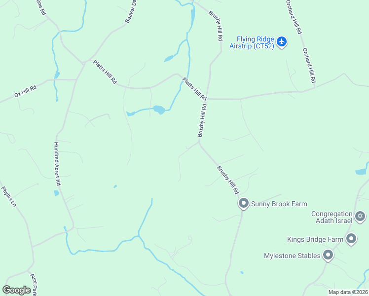 map of restaurants, bars, coffee shops, grocery stores, and more near 172 Brushy Hill Road in Newtown