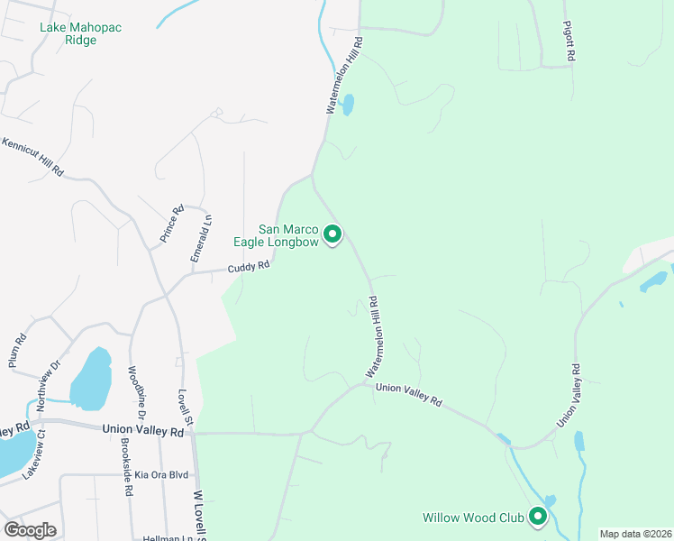 map of restaurants, bars, coffee shops, grocery stores, and more near 63 Watermelon Hill Road in Mahopac