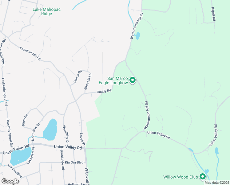 map of restaurants, bars, coffee shops, grocery stores, and more near 59 Cuddy Road in Mahopac