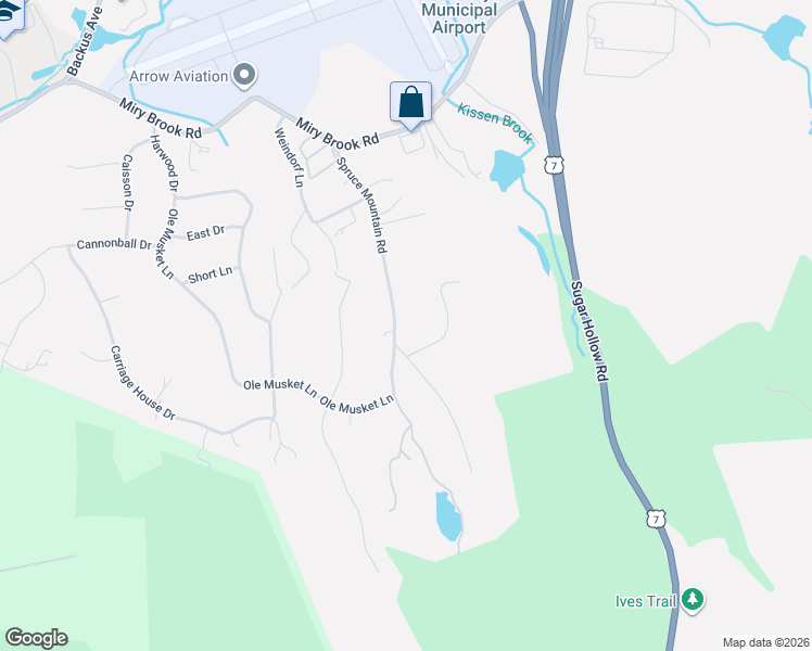 map of restaurants, bars, coffee shops, grocery stores, and more near 33 Spruce Mountain Road in Danbury