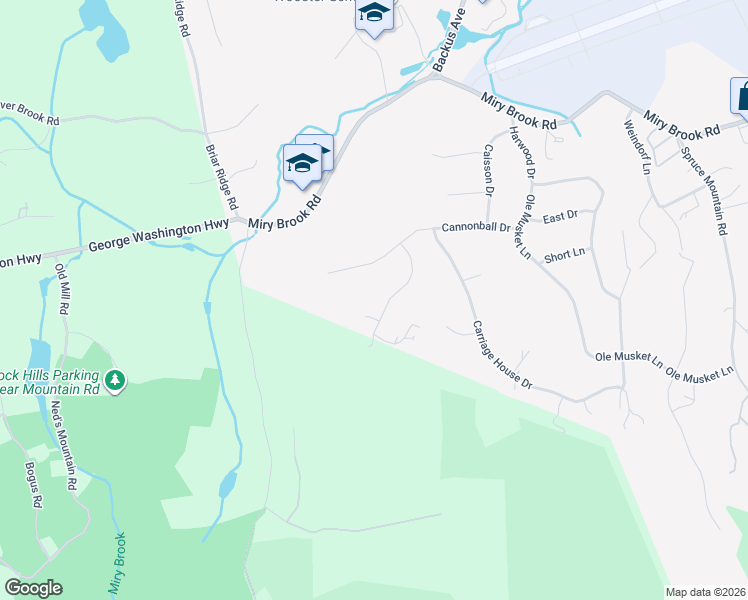 map of restaurants, bars, coffee shops, grocery stores, and more near 11 Marc Road in Danbury