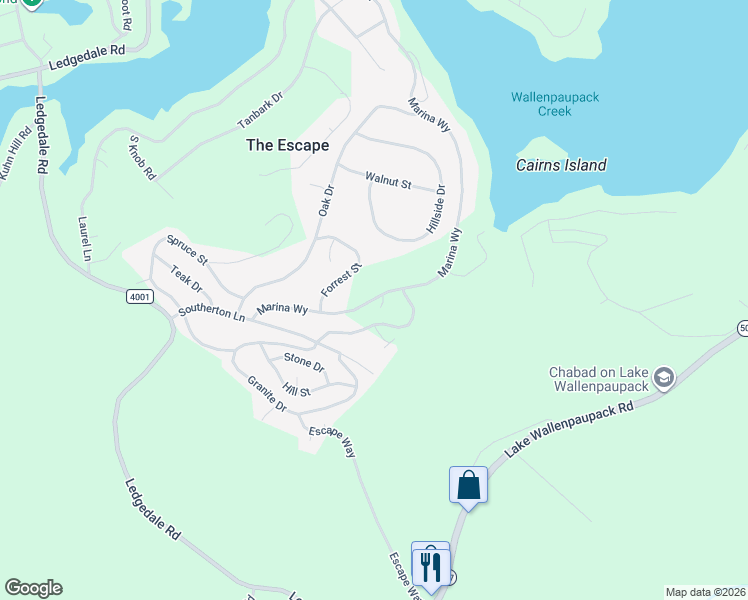 map of restaurants, bars, coffee shops, grocery stores, and more near 347 Laurel Lane in Greentown